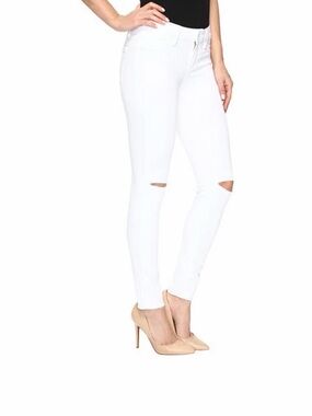 PAIGE VERDUGO CROP SIZE 25 White Denim Jeans
